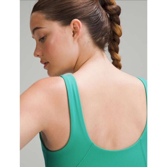 Lululemon Align Tank Nulu In Kelly Green Size 2 A/B Cup Sporty Active Wear Crop - Picture 4 of 8
